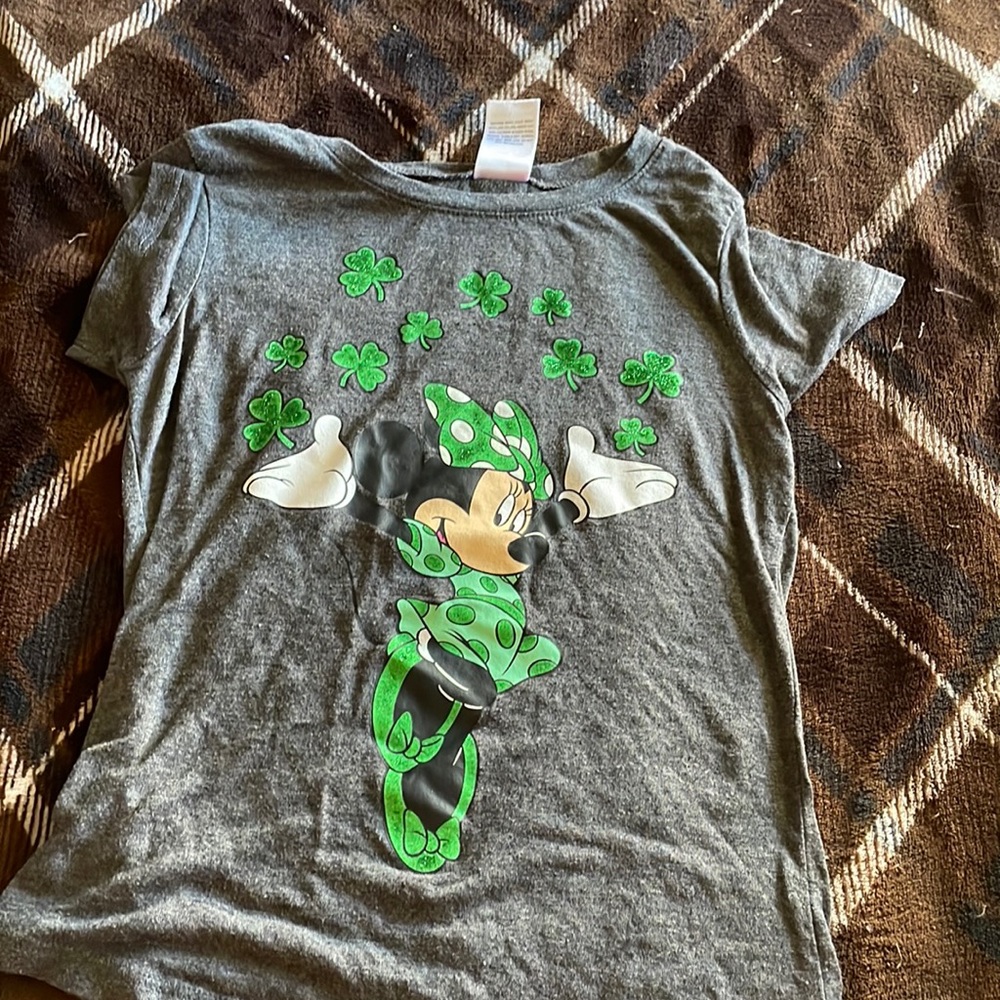 Cute st. Patrick’s Day, Minnie mouse shirt